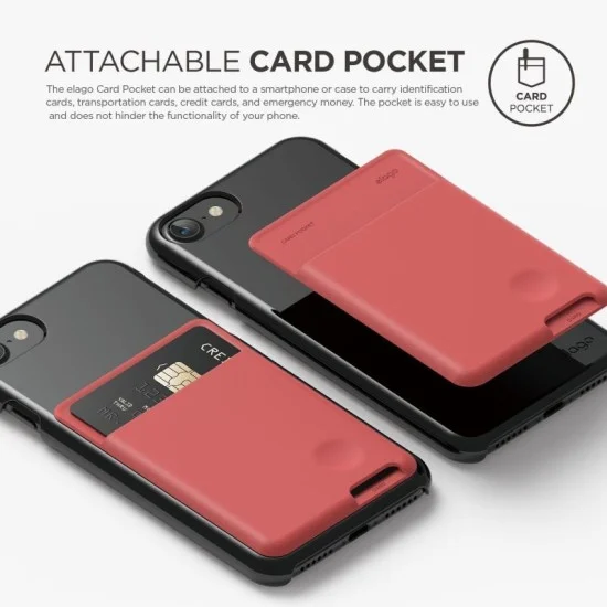 Elago Card Pocket Jean Indigo - Red
